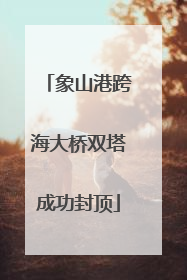象山港跨海大桥双塔成功封顶